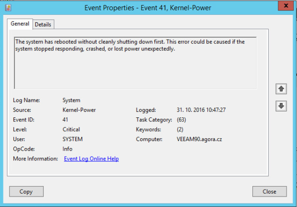 Kernel power 41 причины ошибки windows 10