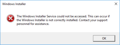 Windows Installer Service Could Not Be Accessed – Earth's Lab